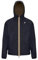 KWAY Jake Eco, Bleu nuit réversible marron, M