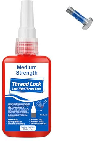 LAMXIN Locktight, mittlere Festigkeit Schraubensicherungslack zum Füllen von Spalten und Festziehen von Schrauben und Muttern, Rostfrei und locker, Schraubenkleber, 50 ml Blau