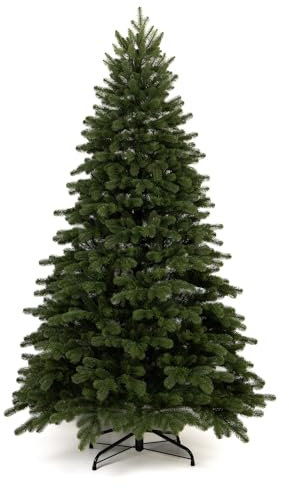 LPGLed | Albero di Natale artificiale effetto realistico resistente e di alta qualità, montaggio facile e rapido, decorazioni per casa negozio - Diametro 80cm - 164 rami (DAKOTA - TOTAL PE, 130cm)