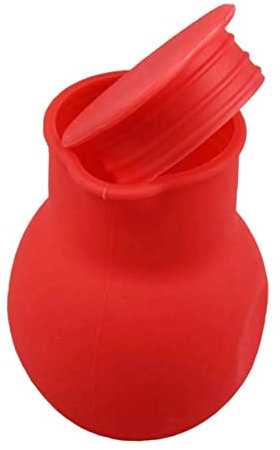 ABOOFAN Silikon Schokoladenschmelztopf Rot 1 Stück mit Ausgießlippe