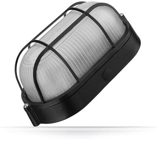 ADAKAT Aluminium Kellerleuchte IP54 E27 I schwarz