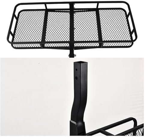 ERSINIAN Cesta portaequipaje de Enganche, portaequipaje de Enganche de Remolque Plegable Apto para Almacenamiento de automóvil Receptor de 2, Capacidad de 226 kg/500 LB (Estilo 3)