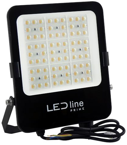 LED line PRIME LED Fluter Außenstrahler Flutlicht Schwarz IP66 100W 14000lm CCT 3000K/4000K/5000K 120°