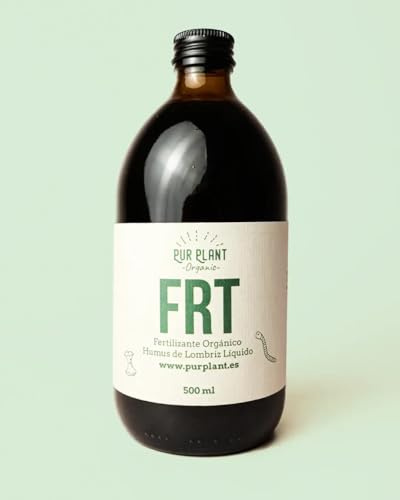 PUR PLANT Humus de Lombriz Líquido 500 ml | Fertilizante Orgánico Natural | Regenerador de Suelo y Potenciador de Crecimiento