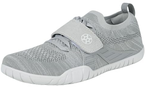 Barefoot Chaussures Femme Homme Légères Confort Respirant Antidérapant Chaussure de Marche Running Tennis Randonnée Fitness Gym Sneakers Baskets Mode,Gris,39 EU