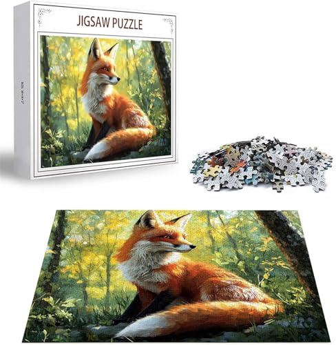 Jigsaw Puzzles for Adults 5000 Piece Jigsaw Puzzles for Adults. Puzzle Games Fox Wooden Puzzle Animal Jigsaws Game Difficult Challenge Premium Sustainable Jigsaws, Home Decor 61.42 x 41.34 inch D-194