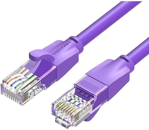 Cable de red - latiguillo RJ45 UTP Cat6 AWG26, 1 m, color morado, ideal para conexiones de alta velocidad y rendimiento confiable.*