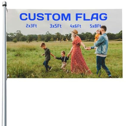 HWFOI Fahne Selbst Gestalten, Personalisierte Flaggen Home Wanddekoration (2X3 FT) individuelles Garten Yard Schild fügen Sie Ihr eigenes Bild hinzu, Text, benutzerdefinierte Flaggenbanner