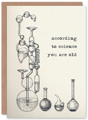 Artery8 According To Science You Are Old Retro Funny Birthday Card