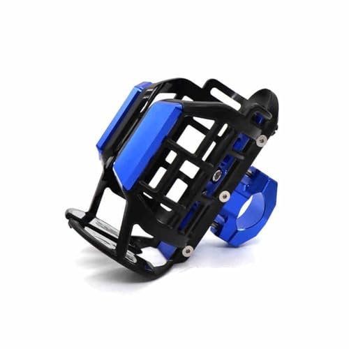 DIALFA Porte-gobelet pour Moto pour Harley Davidson X 500, Support de Boisson Rotatif à 360°, Réglable, Porte Gourde, Guidon-Bouteille Installation Facile Accessoire,B Blue