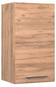 Vicco Hängeschrank Fame-Line, Goldkraft Eiche, 40 cm | 1 Tür · Soft-Close · 2 Einlegeböden · Metallgriffe · ✓ Praktischer Stauraum