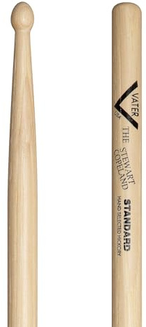 Vater - Stewart Copeland Standard (Wood Tip) American Hickory Drumsticks - 3 Pair Pack - VHSCSTD