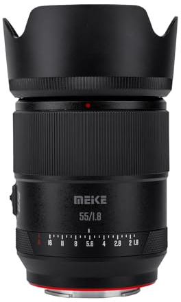 Meike Objectif plein format 55 mm F1.8 AF Pro STM autofocus Portrait compatible avec Sony E Mount