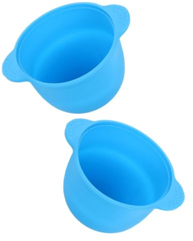 TEHAUX 2pcs Silicone Wax Warmer Liner Replacement Pot for Hair Removal and Waxing, Reusable Heat Resistant Wax Pot Liner with 300ml Capacity, Portable and Safe for Skin Types, for Travel