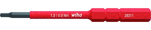 Wiha 2831-18 SW 1.5x75 Slim-Vario VDE Wechselbit/Keine Slim-Version, True Red, 37222
