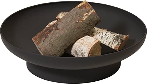 2L HOME AND GARDEN Rund Metall Feuerschale 60 cm schwarz