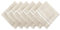 DII French Stripe, Tisch-Servietten-Set, Bauernhaus-Stil, 50,8 x 50,8 cm, Taupe/Weiß, 6 Stück
