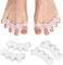 Zehenspreizer Hallux Valgus Silikon Ballenschutz Zehentrenner Korrektur Bandage 4 Stück