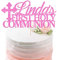 EDSG Personalised First Holy Communion Cake Topper - Grail Cross Christening Baptism Confirmation 1st Communion Party Decor Multicolour Glitter Hand Finished in UK