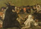 Kunstdruck/Poster: Francisco José de Goya y Lucientes Detail von Der Hexensabbat oder Der große Ziegenbock eines der Schwarzen Gemälde c 1821-23 - hochwertiger Druck, Bild, Kunstposter, 55x40 cm