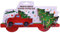 Großer Pick Up Truck mit Weihnachtsbaum Ausstecher Set - 2-teilig - LKW mit Baum und Weihnachtsbaum - Edelstahl