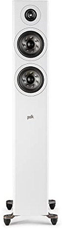 Polk Audio Reserve Series R500 Tower Speaker, 1 Pinnacle Ring Tweeter & Dual 5.25 Turbine Cone Woofers, Hi-Res Certified, Dolby Atmos & IMAX Enhanced for Dynamic Home Theater Audio, White