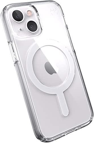 Speck iPhone 13 Mini Presidio Perfect Clear + MS Clear/Clear Presidio Perfect-Clear, Cover, Apple, iPhone 13 Mini, 13.7 cm, 141681-5085, Transparent