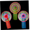 Zonster Mini Led Light Up Fan Glowing Flashing Rainbow Windmill Handheld Battery Operated for Office Room Outdoor Traveling