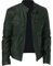 LQX Moto Jacke Herren Persönlichkeit Reißverschluss Taschen Langarm Jacke Herren Slim Fit Stehkragen Outdoorjacke Herren Winddicht Wasserdicht Einfarbig Jacke Herren F-Green 5XL