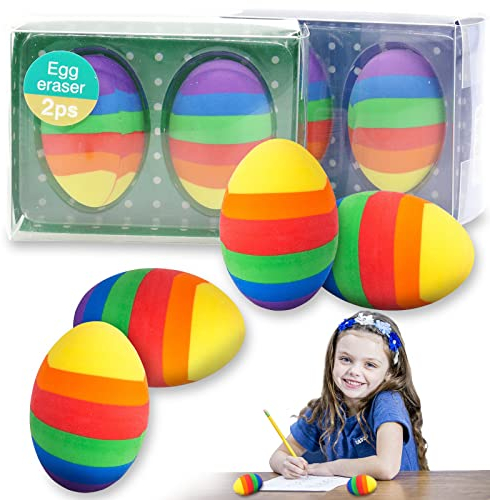 Radiergummi Osterei, 4 Stück Radiergummis Kinder Mitgebsel, Radierer Deko Bunt, Neuheit Kreatives Radiergummi, Ostern dekoration,Ostern Geschenk Kinder Geburtstag Party Mitgebsel