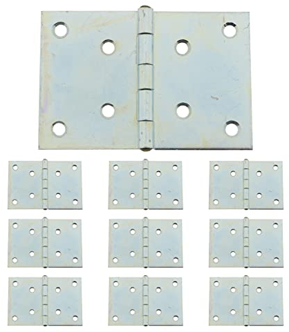 10 x Scharnier verzinkt gerollt 60 x 90 mm breite Ausführung Möbelscharnier Türband