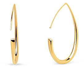 SINGULARU - Drop Arch Ohrringe. Sterlingsilber mit 18 Kt Vergoldeter Beschichtung. Schmuck für Damen.