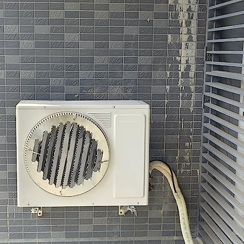 Cubierta de Aire Acondicionado Cubierta de Rejilla con Rejilla de Salida de Aire, Rejillas Deflectoras de Aire para Unidad Exterior de Aire Acondicionado, Prevención de Soplado Directo