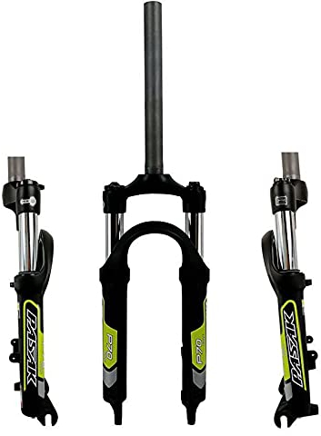 ZECHAO Forcella Ammortizzatore in Lega Alluminio, 20 Pollici Freno A Disco Tubo Dritto Viaggio 80mm MTB Forcella Accessori Biciclette Sportive All'aperto Forcella Anteriore
