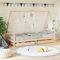 Festnight Kinderbett Hausbett 80 x 200 cm mit Rausfallschutz und Schubladen aus Massivem Kiefernholz in Braun