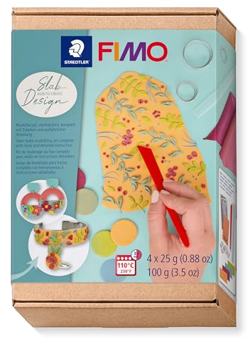 STAEDTLER 8025 HTC3 ST Anleitung: Modelliermasse, Set Mod.Masse Fimo HTC Slab Design, Standard