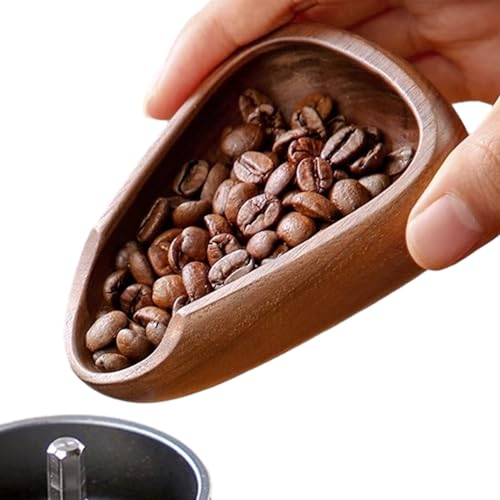 Chansunokku Plateau de dosage de café en bois, tasse de dosage en grains de café, bol de dosage de thé, cuillère à mesurer multifonction pour farine, feuille de thé, grains de café, bonbons, épices