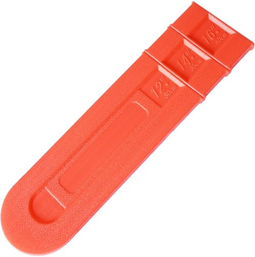 MDDEYEMEFO Chainsaw Scabbard, Chainsaw Bar Cover，16 Inch Chainsaw Saw Bar Scabbard Cover -Red