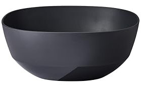 Mepal – Servierschale Silueta – Spülmaschinen- und mikrowellenfest – Salatschüssel – Tapas Teller – Geschirr – 3000 ml – Nordic black