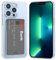 ÁRBOLORO Coque pour iPhone 13 Pro Etui Transparente avec Fente Carte TPU Silicone Protection Housse Bumper Antichoc Anti-Rayure Case pour iPhone 13 Pro
