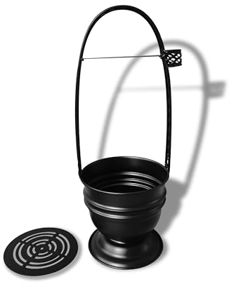 GDH Kohlekorb Edelstahl Schwarz