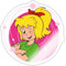 Spreadshirt Bibi Blocksberg Kleine Hexe Zwinkert Sticker, max. 10 x 10 cm, 10 x 10 cm, Weiß glänzend
