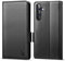 CASBST Handyhülle für Samsung Galaxy A15 4G/5G Hülle Premium Leder Schutzhülle Klappbar mit Kartenfach Ständer Magnet Flip Case für Samsung A15 Handytasche mit RFID Klapphülle für Galaxy A15 Schwarz