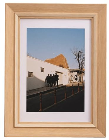 marysgift Bilderrahmen Vintage Holz 15x20 Vintage Chabby Chic Fotorahmen Portraitrahmen mit Aufsteller & Wandhalterung für 1 Foto (XK03509,8)