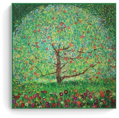 HDMMXEN Gustav Klimt Gemälde: Apfelbaum Nr. 2, Kunstposter auf Leinwand, Gemälde, Wandkunst, dekoratives Bild, Drucke, moderne Dekoration, 40 x 40 cm