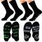 Halbur Lustige Socken Gaming Socken 2 Paar 43-46, Renteneintritt Geschenk Männer Fluoreszierend Rutschfest Bitte NICHT STÖREN ICH ZOCKE et ICH BIN IN RENTE ICH MUSS GAR NIX