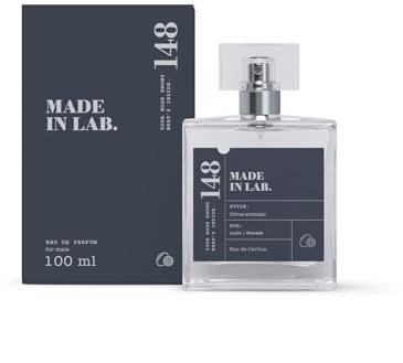 MADE IN LAB Nr.148 Parfum Herren, Intensives Eau de Parfüm für Männer, frischer, täglich, langanhaltender Duft | Duftnoten: Zitrus, Aromatic | 100 ml
