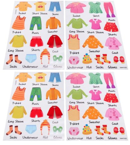 UPKOCH 2sätze Abnehmbare Kleidungsetiketten Für Kommoden Dekorative Aufkleber Zur Kleidungsorganisation Und Klassifizierung Für Kleiderschränke