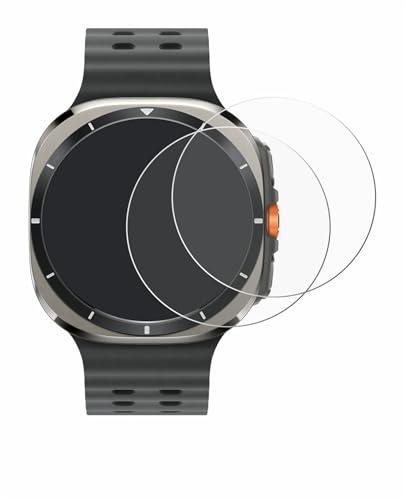 BROTECT Schutzfolie für Samsung Galaxy Watch Ultra | (47 mm) 2 Stück Transparenter Displayschutz Made in Germany Klare Displayschutz-Folie Clear Einfache Montage Case-Friendly