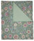 PiP Studio Tagesdecke Viva Las Flores Grün Blüten Knospen Beeren Schmetterlinge Stiele, Größe:180 x 260 cm